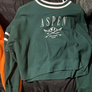 Forever 21 Green Crew Neck Sweater